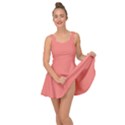 True Coral Pink Color Inside Out Casual Dress View1