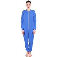 True Cornflower Blue Color Onepiece Jumpsuit (ladies)  by SpinnyChairDesigns