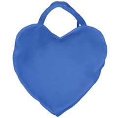 True Cornflower Blue Color Giant Heart Shaped Tote by SpinnyChairDesigns