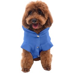 True Cornflower Blue Color Dog Coat by SpinnyChairDesigns