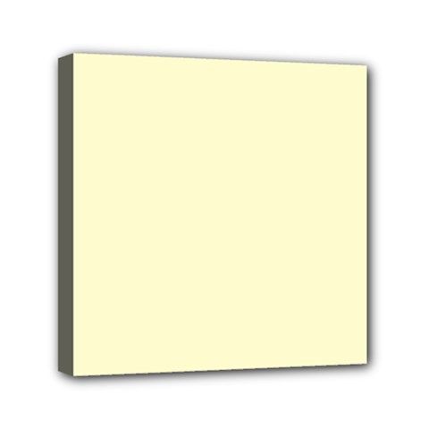 True Cream Color Mini Canvas 6  X 6  (stretched) by SpinnyChairDesigns