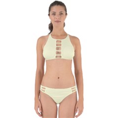 True Cream Color Perfectly Cut Out Bikini Set by SpinnyChairDesigns