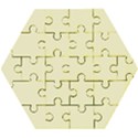 True Cream Color Wooden Puzzle Hexagon View1