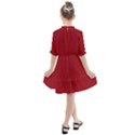 True Dark Red Color Kids  All Frills Chiffon Dress View2