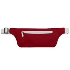 True Dark Red Color Active Waist Bag by SpinnyChairDesigns