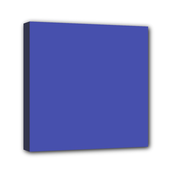 Dark Slate Blue Color Mini Canvas 6  x 6  (Stretched)