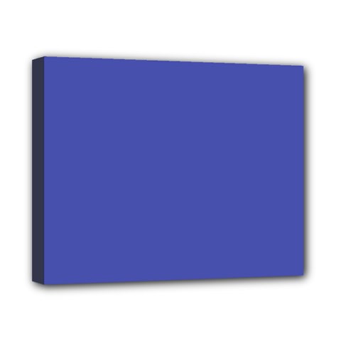 Dark Slate Blue Color Canvas 10  X 8  (stretched) by SpinnyChairDesigns