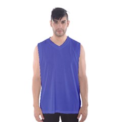 Dark Slate Blue Color Men s Basketball Tank Top by SpinnyChairDesigns