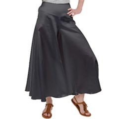 Dark Slate Grey Color Satin Palazzo Pants by SpinnyChairDesigns