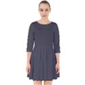 Dark Slate Grey Color Smock Dress View1