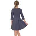 Dark Slate Grey Color Smock Dress View2