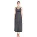 Dark Slate Grey Color Button Up Chiffon Maxi Dress View1