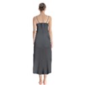 Dark Slate Grey Color Button Up Chiffon Maxi Dress View2