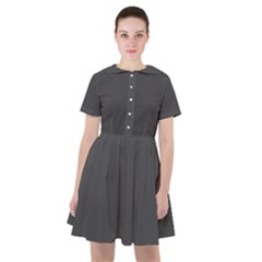 Dark Slate Grey Color Sailor Dress by SpinnyChairDesigns