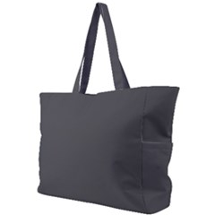 Dark Slate Grey Color Simple Shoulder Bag by SpinnyChairDesigns