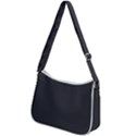 Dark Slate Grey Color Zip Up Shoulder Bag View2