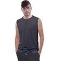 Dark Slate Grey Color Men s Regular Tank Top View1