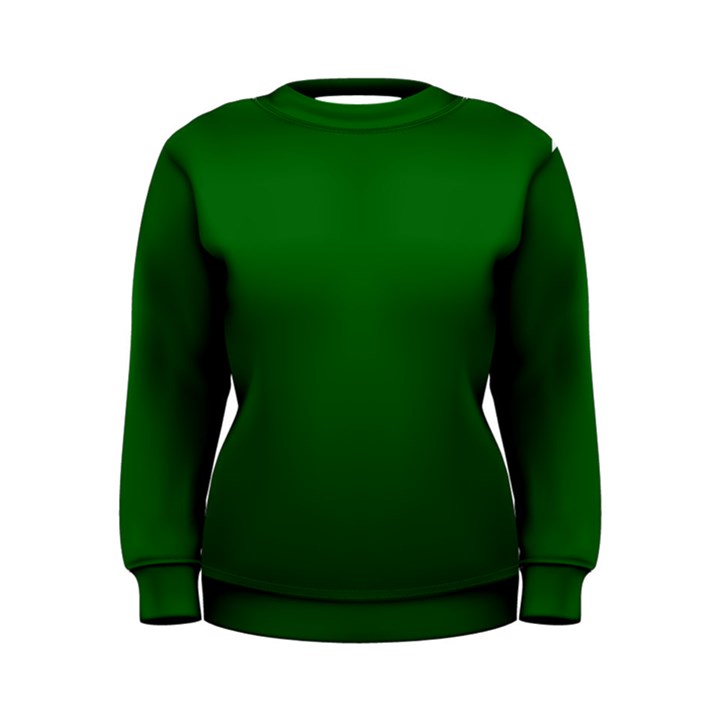 True Emerald Green Color Women s Sweatshirt