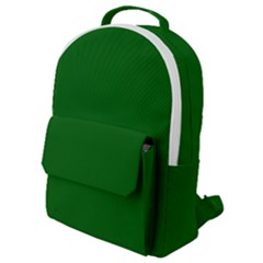 True Emerald Green Color Flap Pocket Backpack (small) by SpinnyChairDesigns