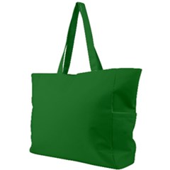 True Emerald Green Color Simple Shoulder Bag by SpinnyChairDesigns