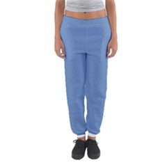 Faded Blue Color Women s Jogger Sweatpants by SpinnyChairDesigns