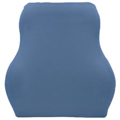 Faded Blue Color Car Seat Velour Cushion  by SpinnyChairDesigns