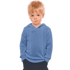 Faded Blue Color Kids  Overhead Hoodie by SpinnyChairDesigns