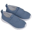 Faded Denim Blue Color Kids  Velcro No Lace Shoes View3