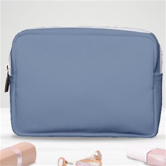 Faded Denim Blue Color Make Up Pouch (medium) by SpinnyChairDesigns