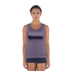 Grape Compote Purple Color Sport Tank Top  by SpinnyChairDesigns