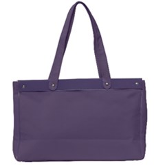 Grape Compote Purple Color Canvas Work Bag by SpinnyChairDesigns