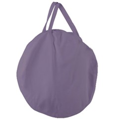 Grape Compote Purple Color Giant Round Zipper Tote by SpinnyChairDesigns