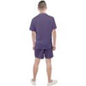 Grape Compote Purple Color Men s Mesh Tee and Shorts Set View2