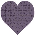 Grape Compote Purple Color Wooden Puzzle Heart View1