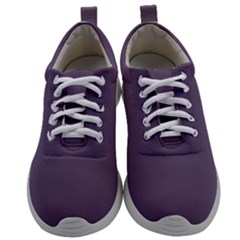 Grape Compote Purple Color Mens Athletic Shoes by SpinnyChairDesigns