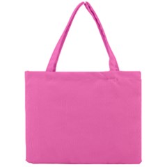 Hot Hollywood Pink Color Mini Tote Bag by SpinnyChairDesigns