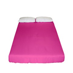 Hot Hollywood Pink Color Fitted Sheet (full/ Double Size)