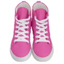 Hot Hollywood Pink Color Men s Hi-Top Skate Sneakers View1