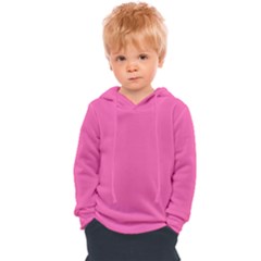 Hot Hollywood Pink Color Kids  Overhead Hoodie by SpinnyChairDesigns