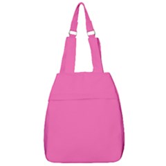 Hot Hollywood Pink Color Center Zip Backpack by SpinnyChairDesigns