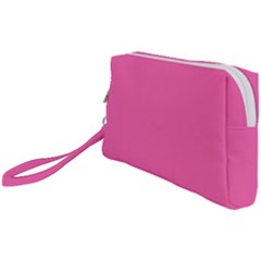 Hot Hollywood Pink Color Wristlet Pouch Bag (small) by SpinnyChairDesigns