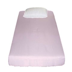 Lavender Blush Pink Color Fitted Sheet (single Size) by SpinnyChairDesigns