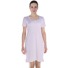 Lavender Blush Pink Color Short Sleeve Nightdress by SpinnyChairDesigns