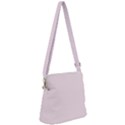 Lavender Blush Pink Color Zipper Messenger Bag View1