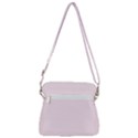 Lavender Blush Pink Color Zipper Messenger Bag View3