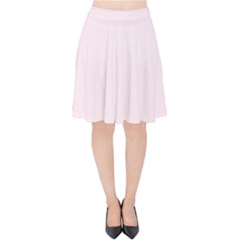 Lavender Blush Pink Color Velvet High Waist Skirt by SpinnyChairDesigns