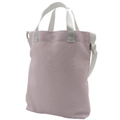 Lavender Blush Pink Color Canvas Messenger Bag by SpinnyChairDesigns