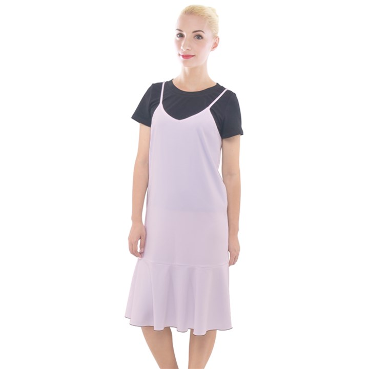 Lavender Blush Pink Color Camis Fishtail Dress