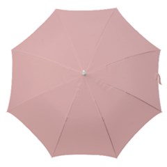 Baby Pink Color Straight Umbrellas by SpinnyChairDesigns