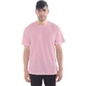 Baby Pink Color Men s Sport Mesh Tee View1